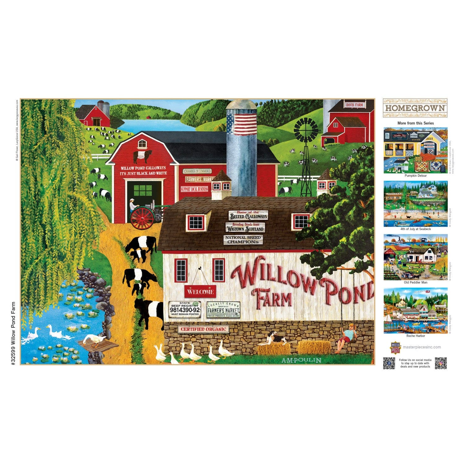 Homegrown - Willow Pond Farm 750 Piece Jigsaw Puzzle - Image 4