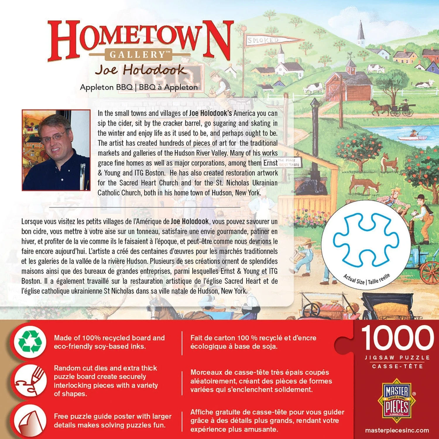 Hometown Gallery - Appleton BBQ 1000 Piece Jigsaw Puzzle - Image 3