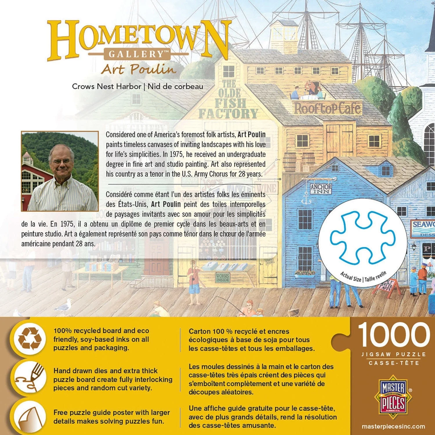 Hometown Gallery - Crows Nest Harbor 1000 Piece Jigsaw Puzzle - Image 3