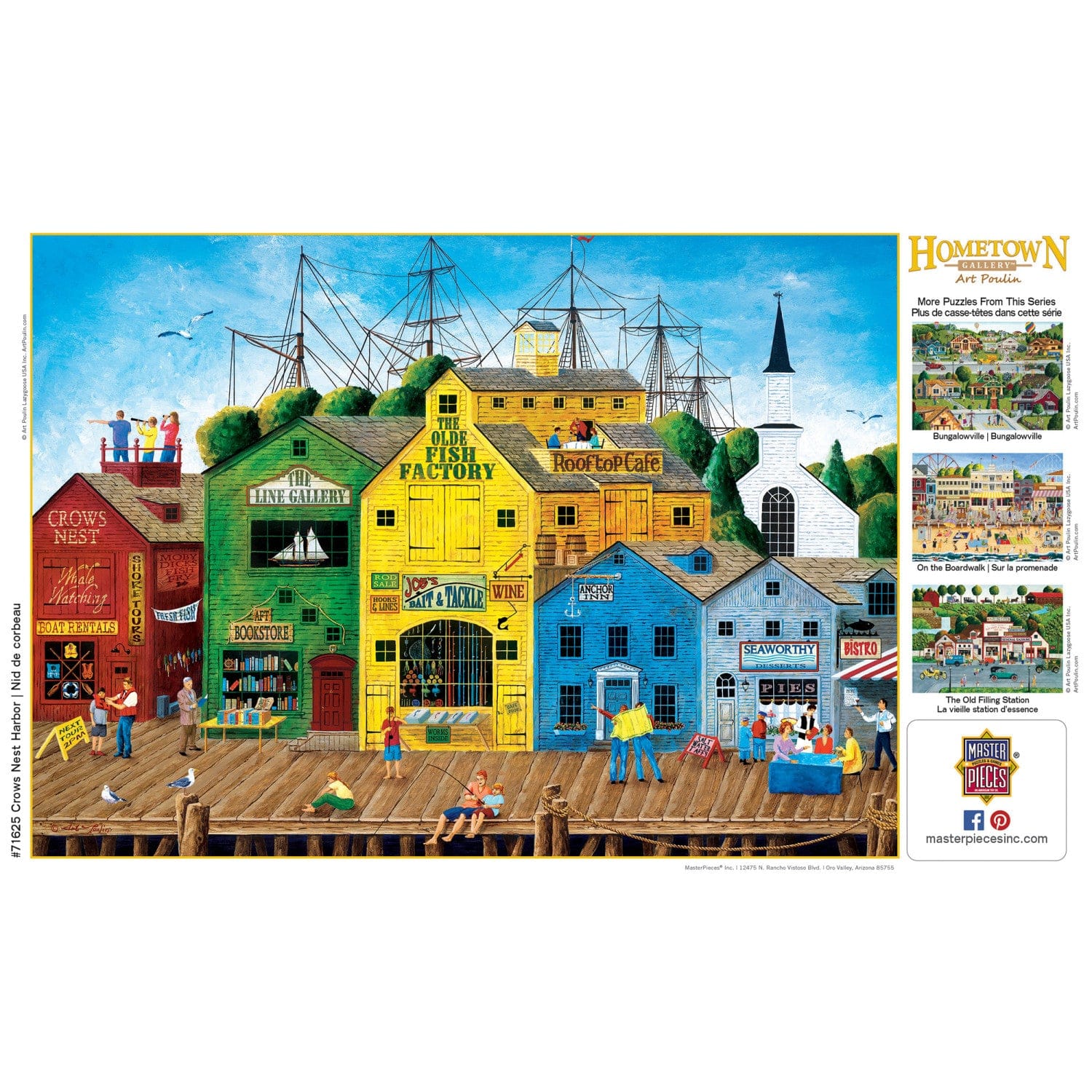 Hometown Gallery - Crows Nest Harbor 1000 Piece Jigsaw Puzzle - Image 4