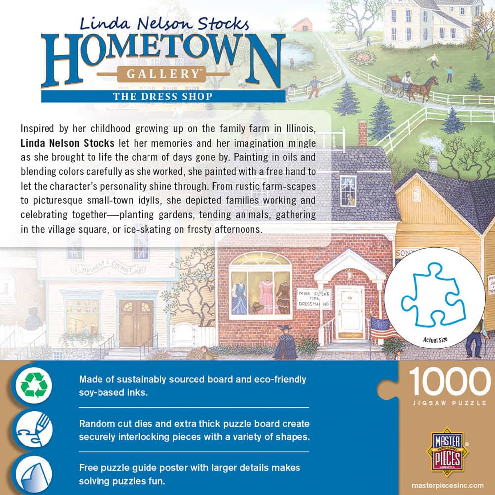 Hometown Gallery - The Dress Shop 1000 Piece Jigsaw Puzzle - Image 3