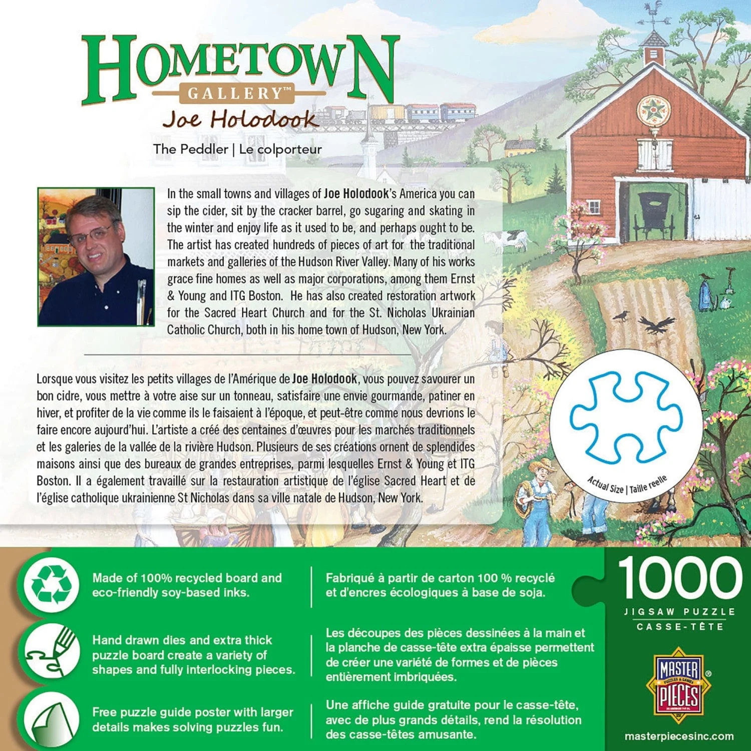 Hometown Gallery - The Peddler 1000 Piece Jigsaw Puzzle - Image 3