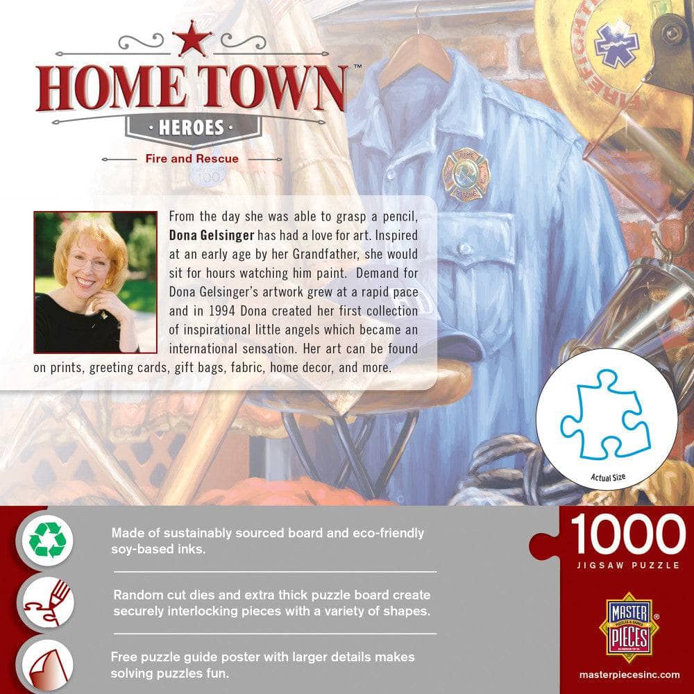 Hometown Heroes - Fire and Rescue 1000 Piece Jigsaw Puzzle - Image 3