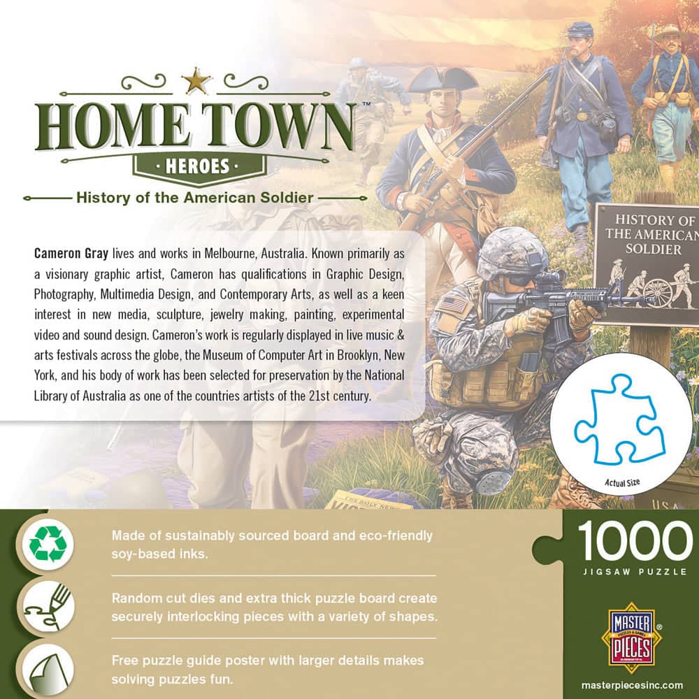 Hometown Heroes - History of the American Soldier 1000 Piece Jigsaw Puzzle - Image 3