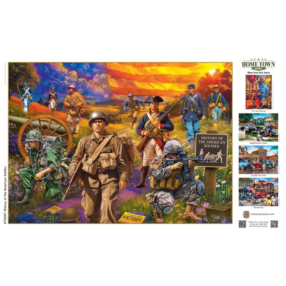 Hometown Heroes - History of the American Soldier 1000 Piece Jigsaw Puzzle - Image 4