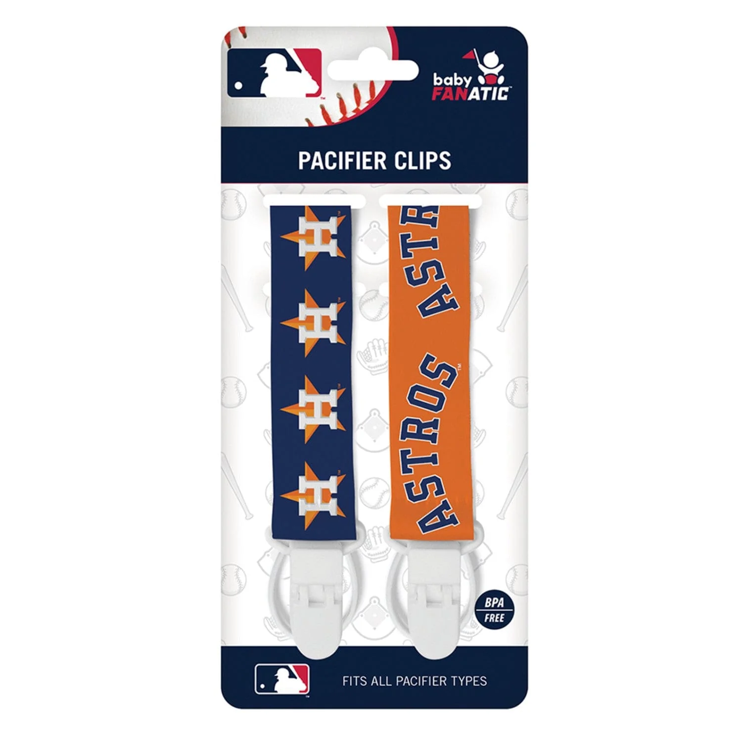 Houston Astros - Pacifier Clip 2-Pack - Image 2