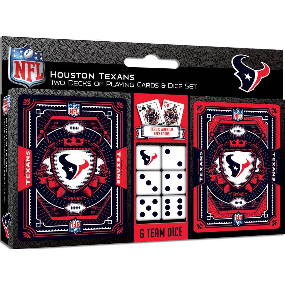 Houston Texans - 2-Pack Playing Cards & Dice Set