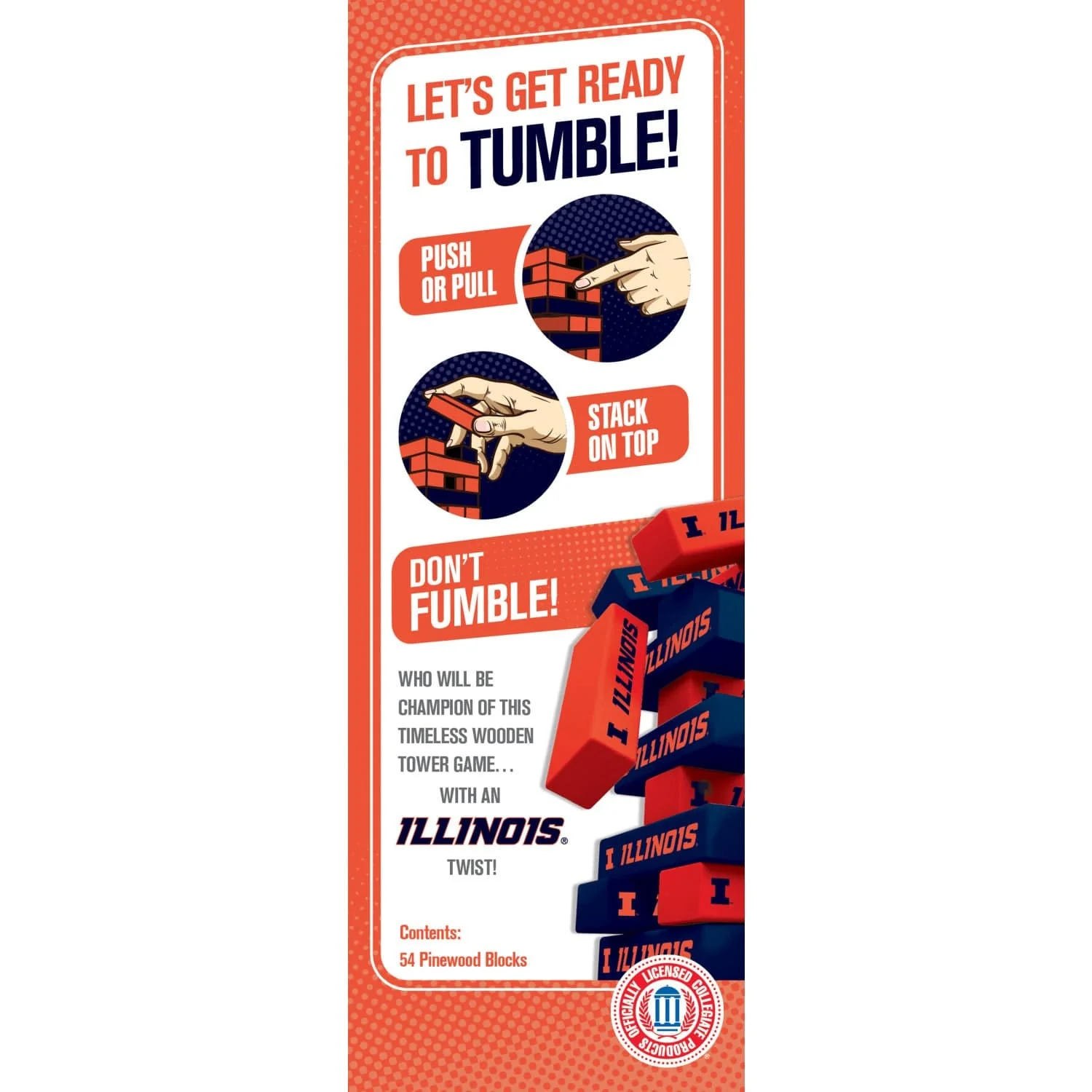 Illinois Fighting Illini Tumble Tower - Image 3