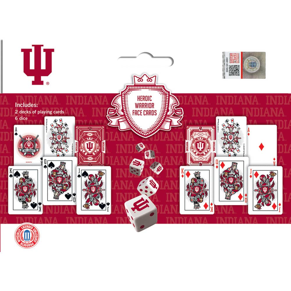 Indiana Hoosiers - 2-Pack Playing Cards & Dice Set - Image 3