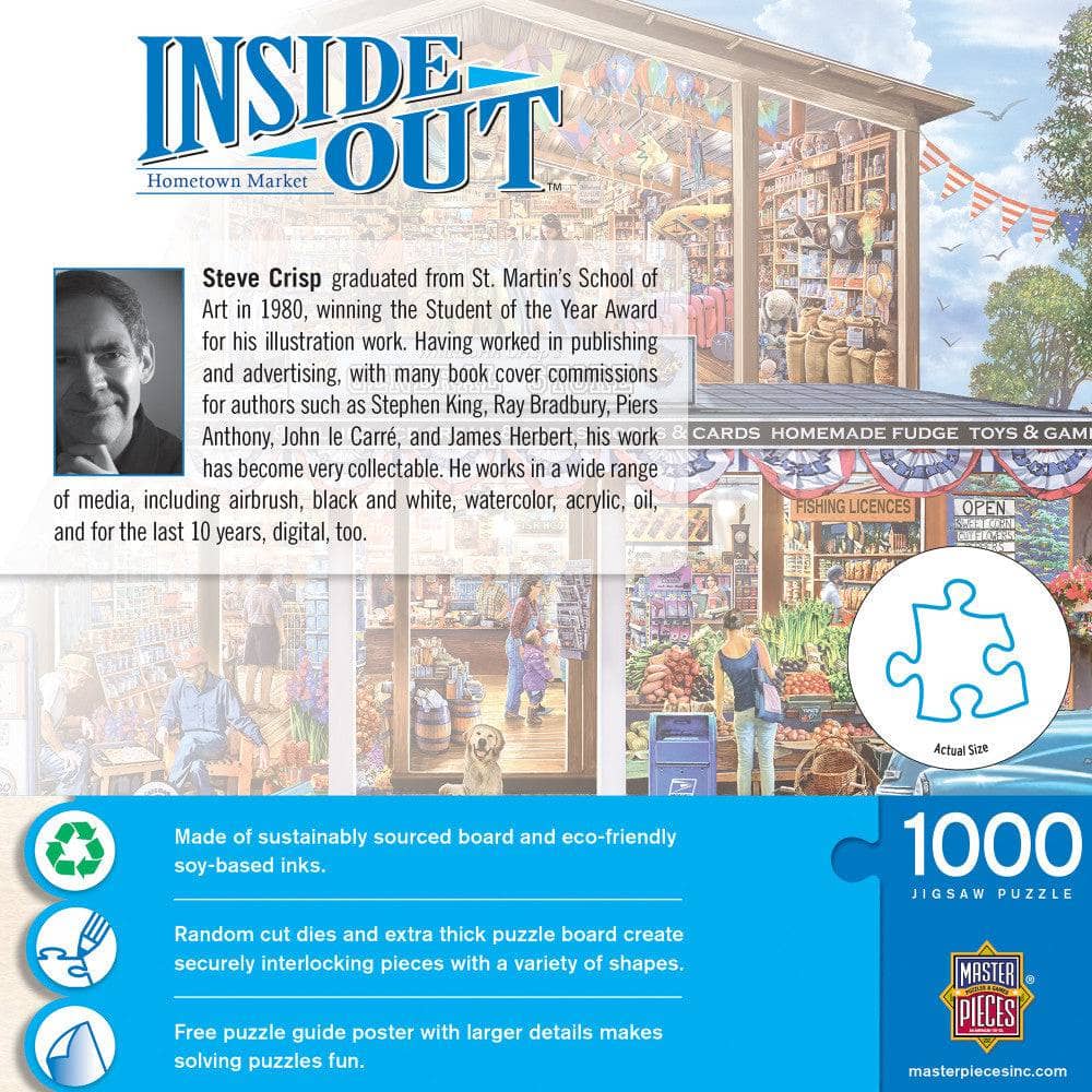 Inside Out - Hometown Market 1000 Piece Jigsaw Puzzle - Image 3