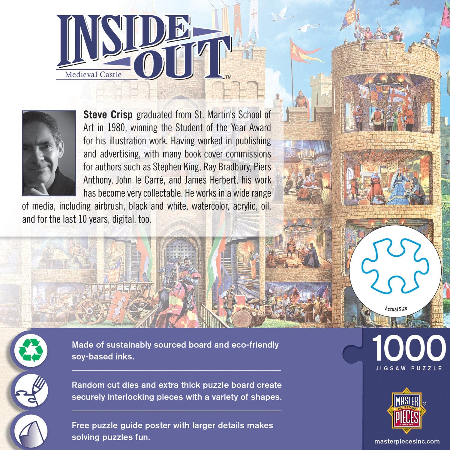 Inside Out - Medieval Castle 1000 Piece Jigsaw Puzzle - Image 3