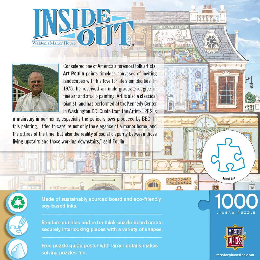 Inside Out - Walden's Manor House 1000 Piece Jigsaw Puzzle - Image 3