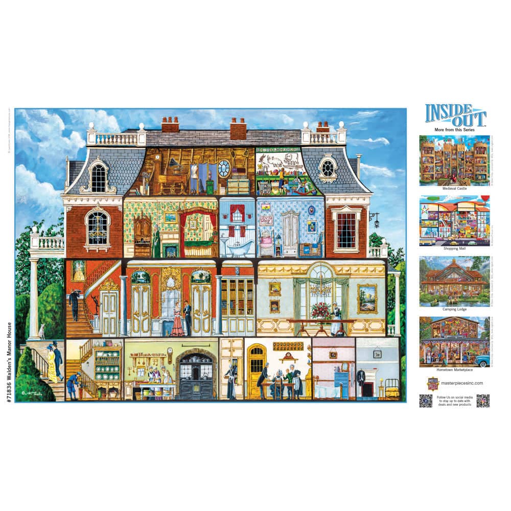 Inside Out - Walden's Manor House 1000 Piece Jigsaw Puzzle - Image 4