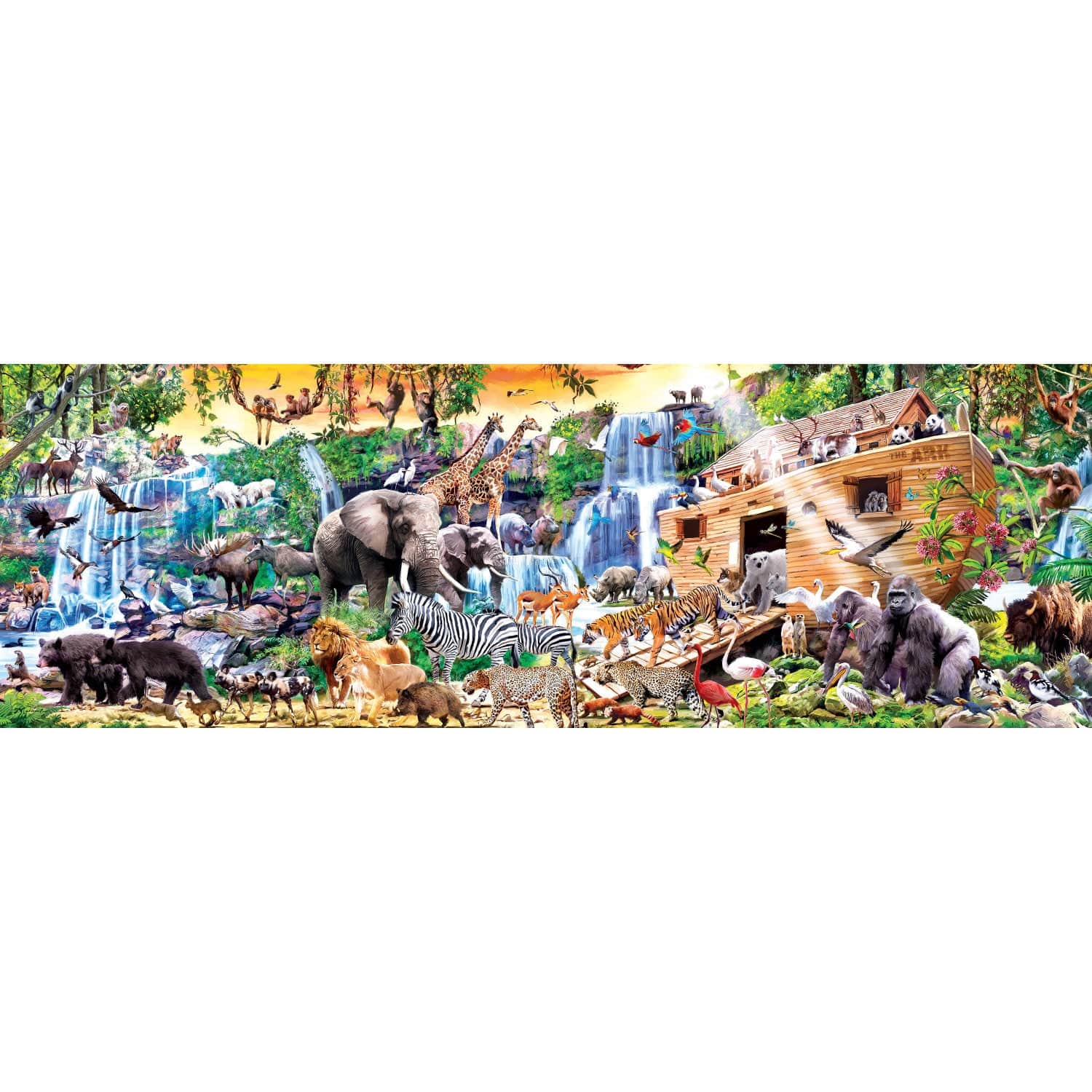Noah's Ark - 1000 Piece Panoramic Jigsaw Puzzle - Image 2