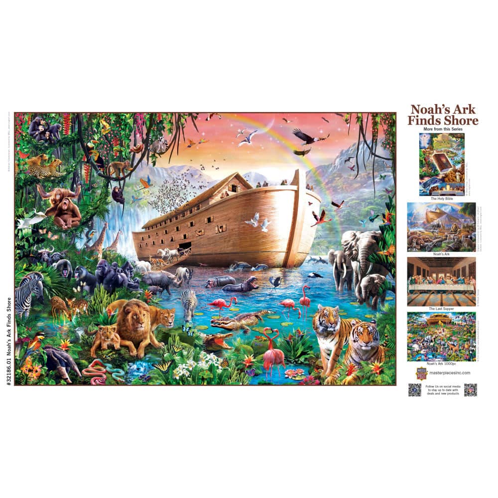 Noah's Ark Finds Shore 500 Piece Jigsaw Puzzle - Image 4