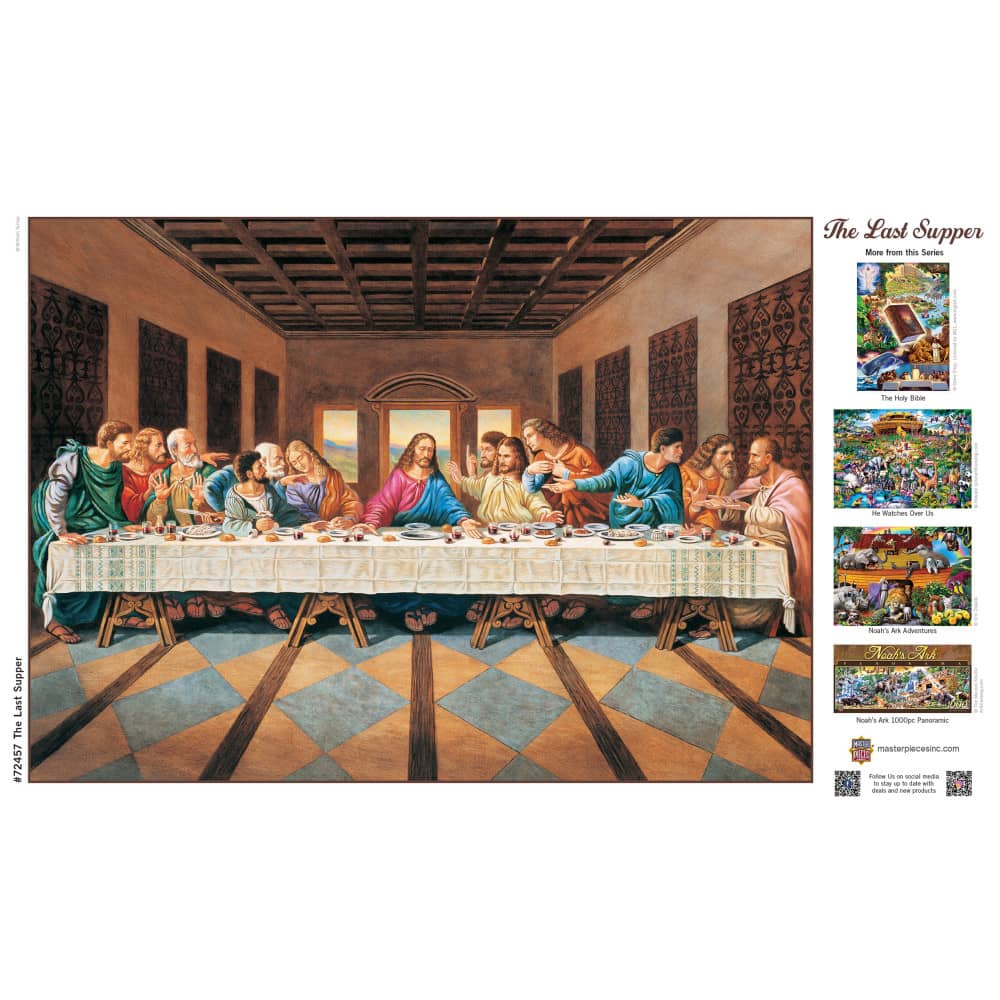 Inspirational - The Last Supper 1000 Piece Jigsaw Puzzle - Image 4