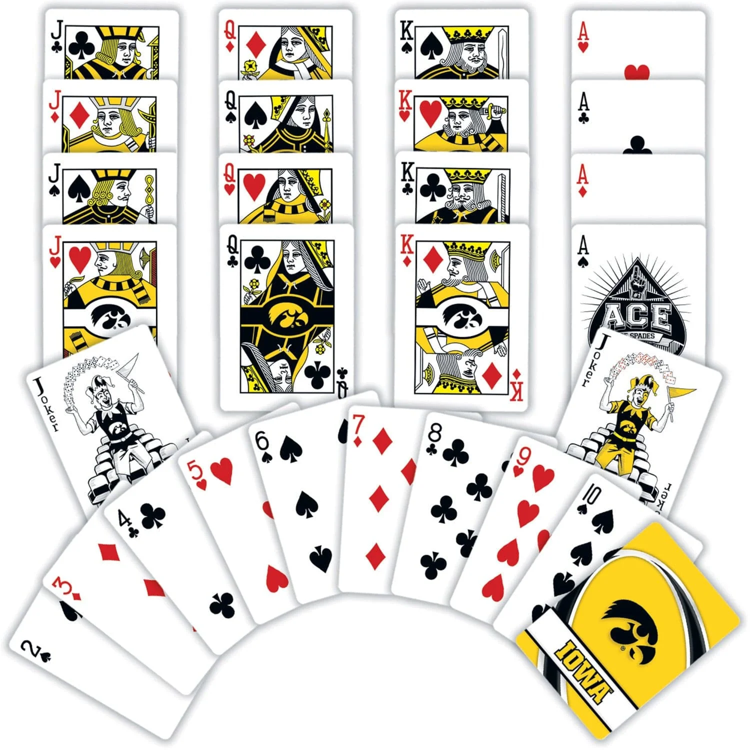Iowa Hawkeyes Playing Cards - 54 Card Deck - Image 2