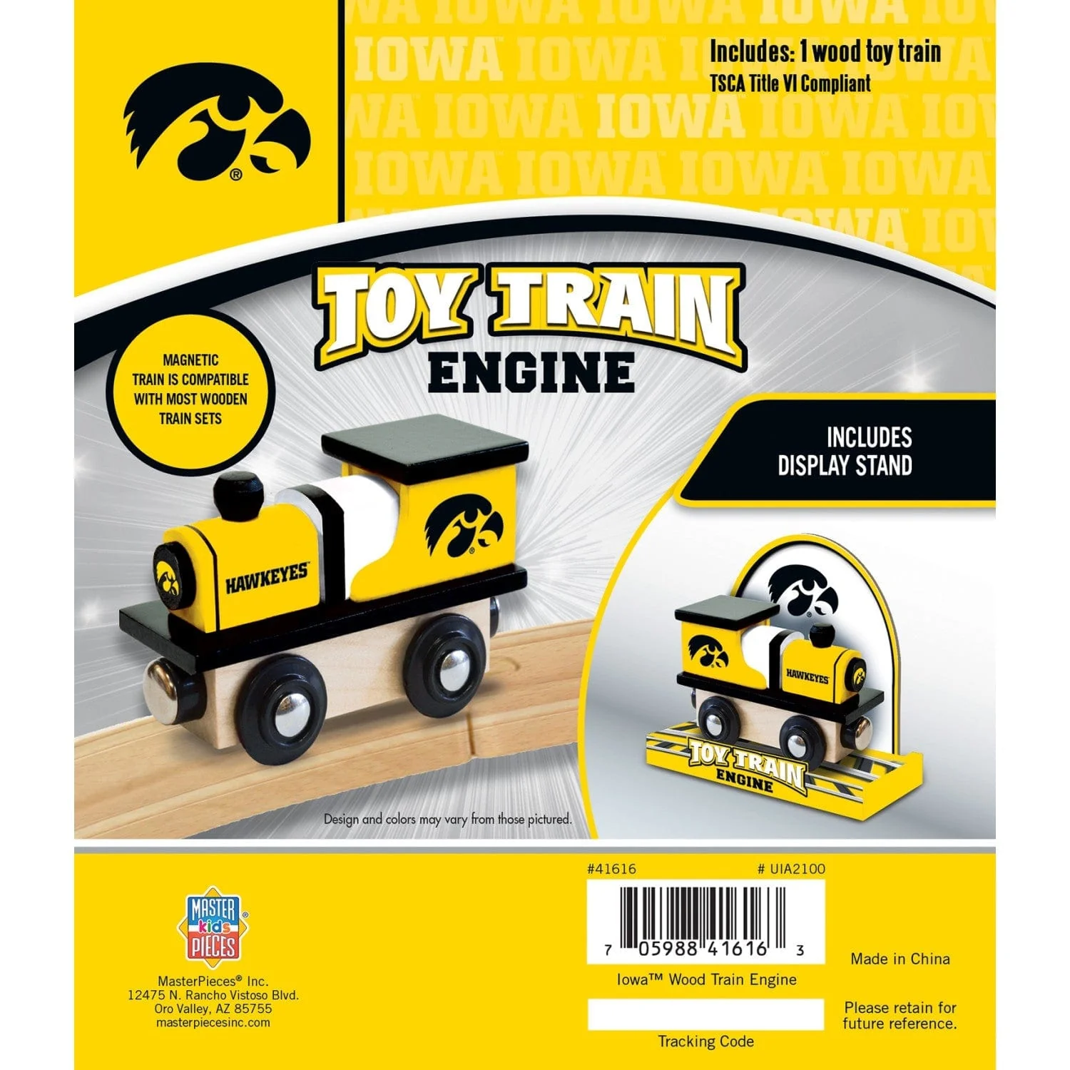 Iowa Hawkeyes Toy Train Engine - Image 3