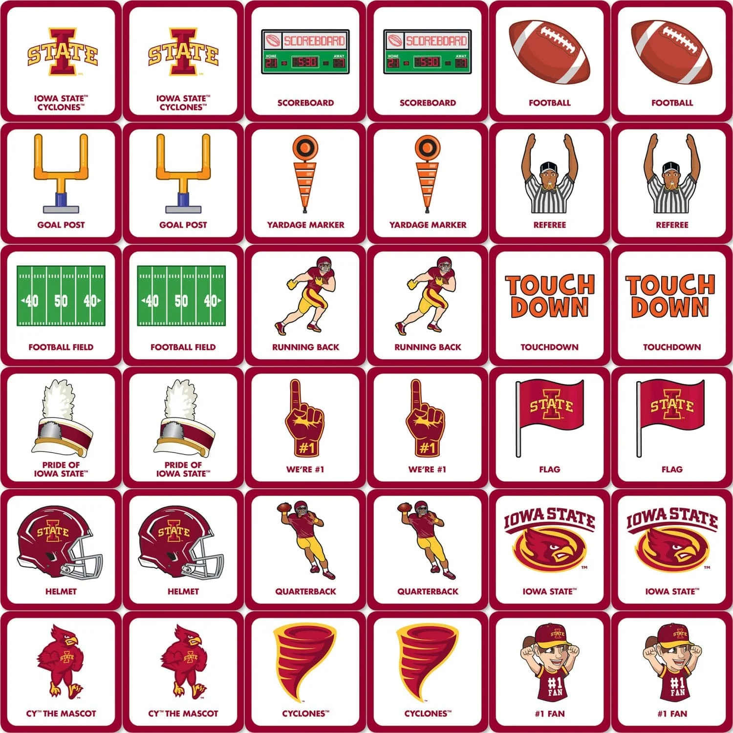 Iowa State Cyclones Matching Game - Image 2