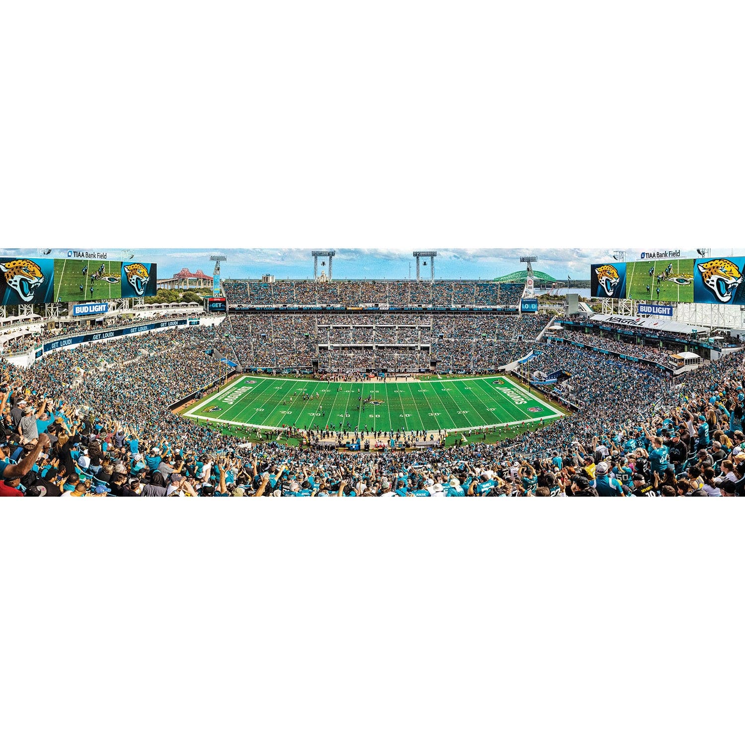 Jacksonville Jaguars - 1000 Piece Panoramic Jigsaw Puzzle - Image 2