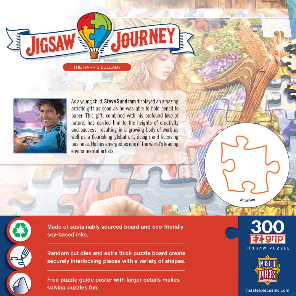 Jigsaw Journey - The Harp's Lullaby 300 Piece EZ Grip Jigsaw Puzzle - Image 3