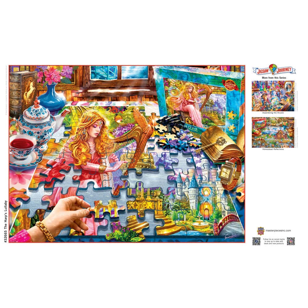 Jigsaw Journey - The Harp's Lullaby 300 Piece EZ Grip Jigsaw Puzzle - Image 4