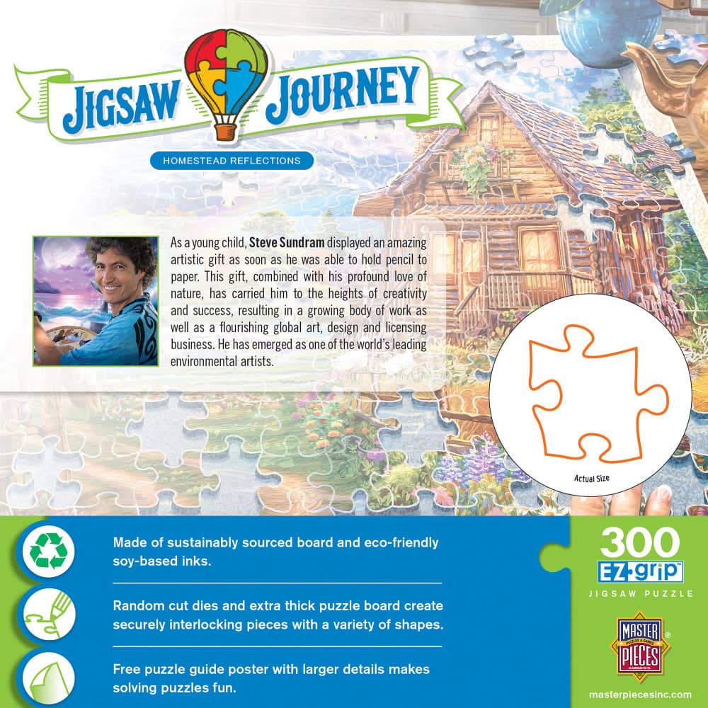 Jigsaw Journey - Homestead Reflections 300 Piece EZ Grip Jigsaw Puzzle - Image 3