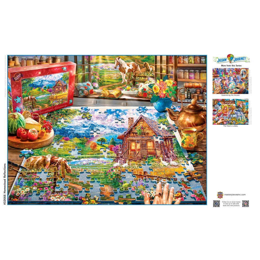 Jigsaw Journey - Homestead Reflections 300 Piece EZ Grip Jigsaw Puzzle - Image 4