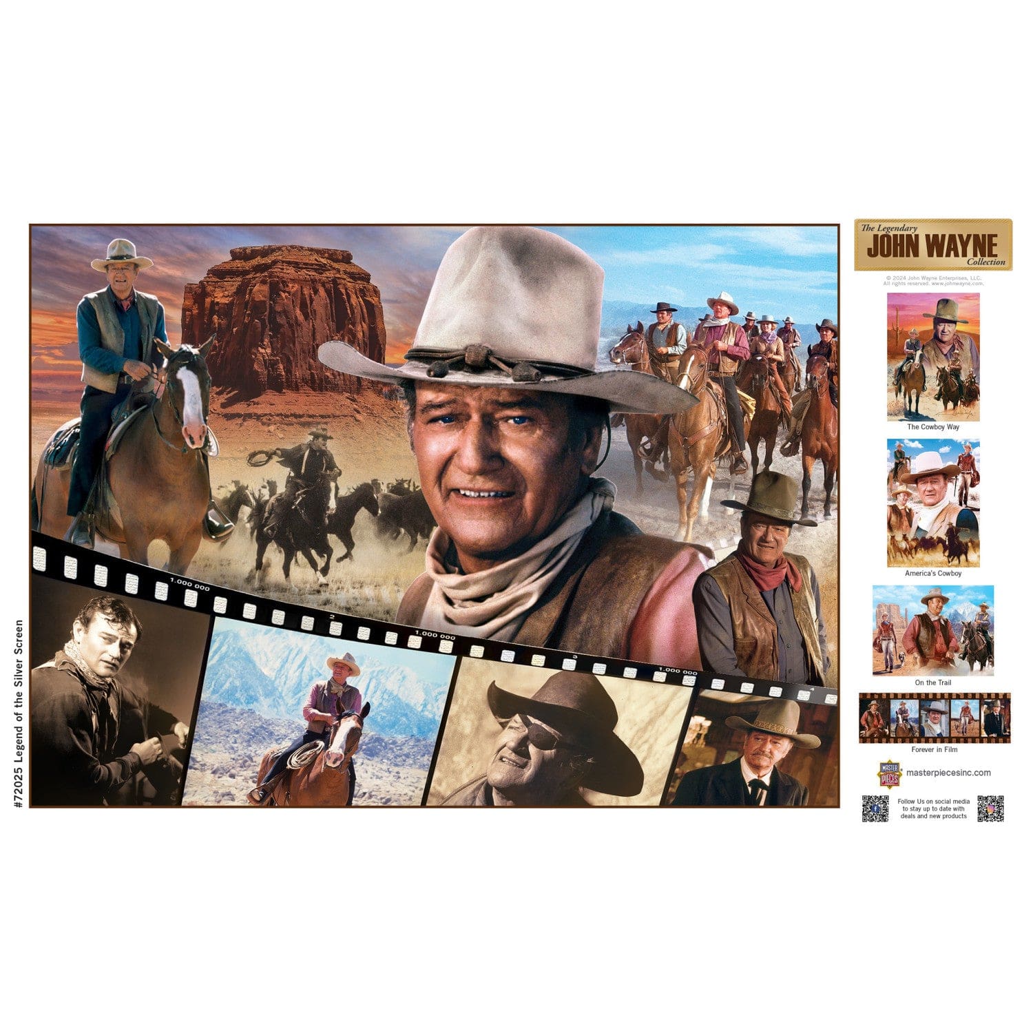 John Wayne Collection - Legend of the Silver Screen 1000 Piece Jigsaw Puzzle - Image 4