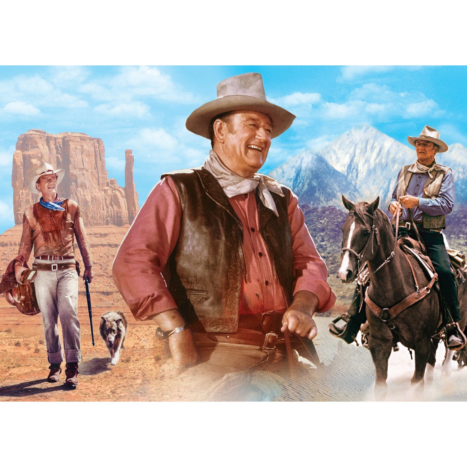 John Wayne Collection - On the Trail 1000 Piece Jigsaw Puzzle - Image 2