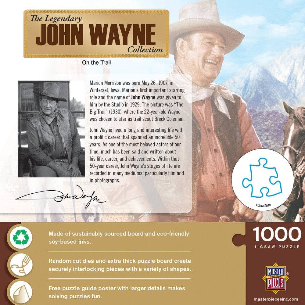 John Wayne Collection - On the Trail 1000 Piece Jigsaw Puzzle - Image 3