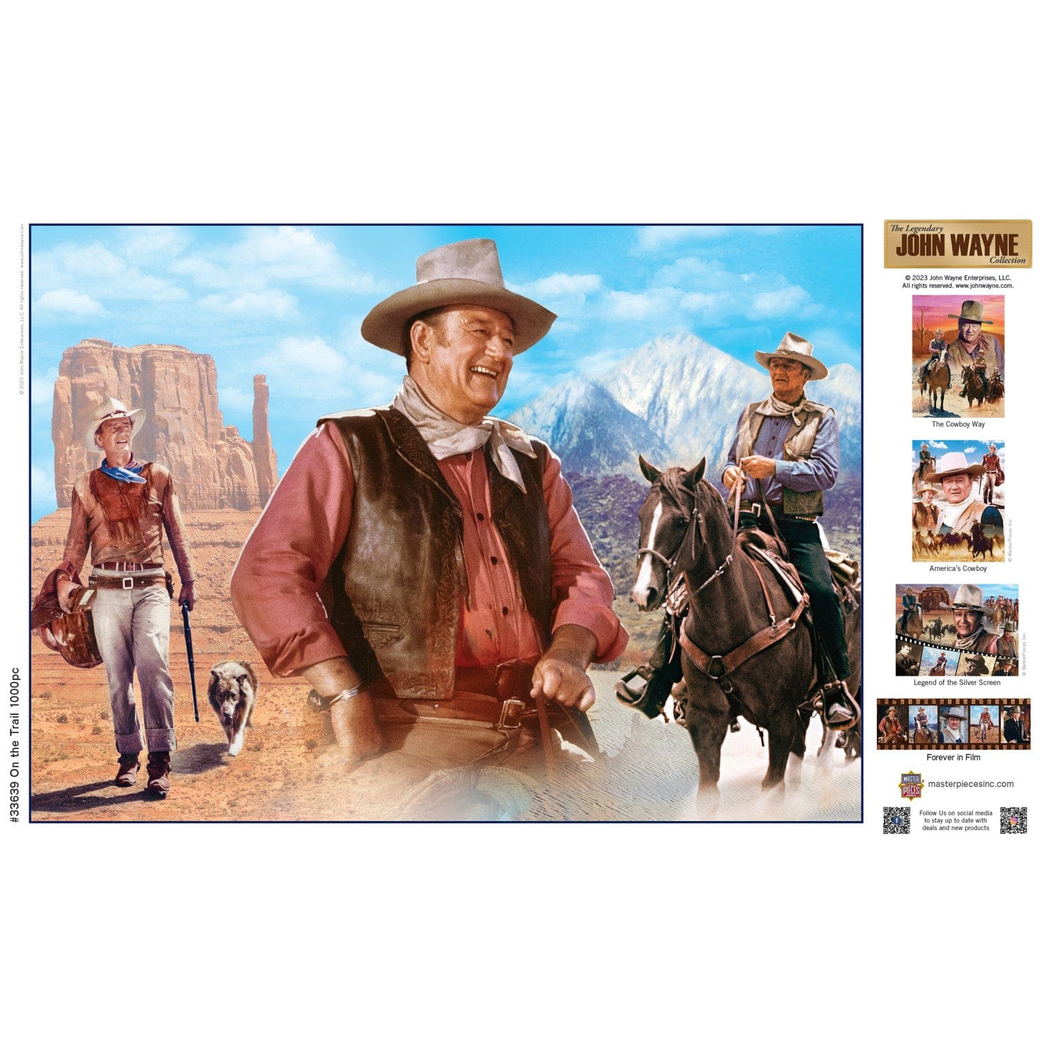 John Wayne Collection - On the Trail 1000 Piece Jigsaw Puzzle - Image 4