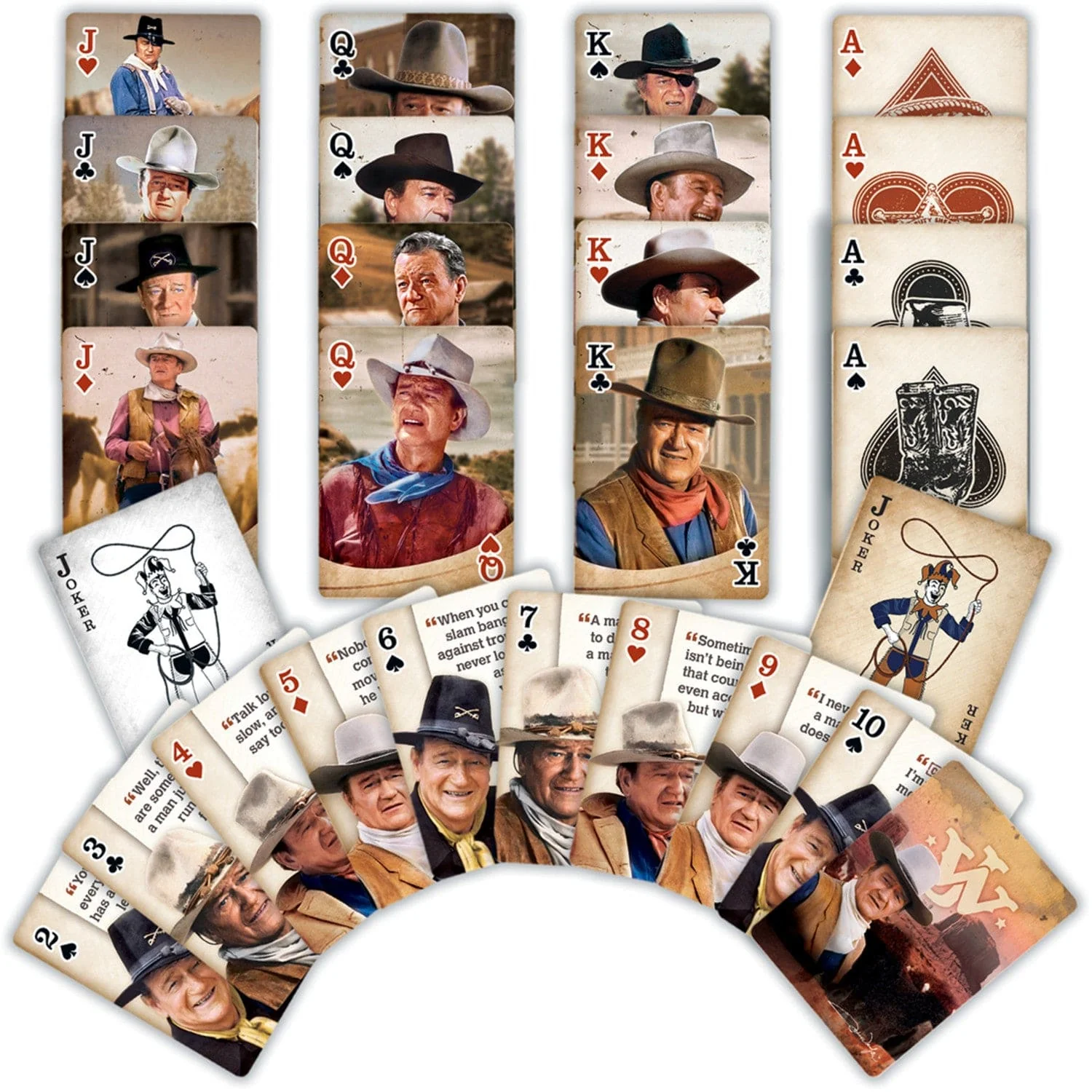 John Wayne Playing Cards - 54 Card Deck - Image 2