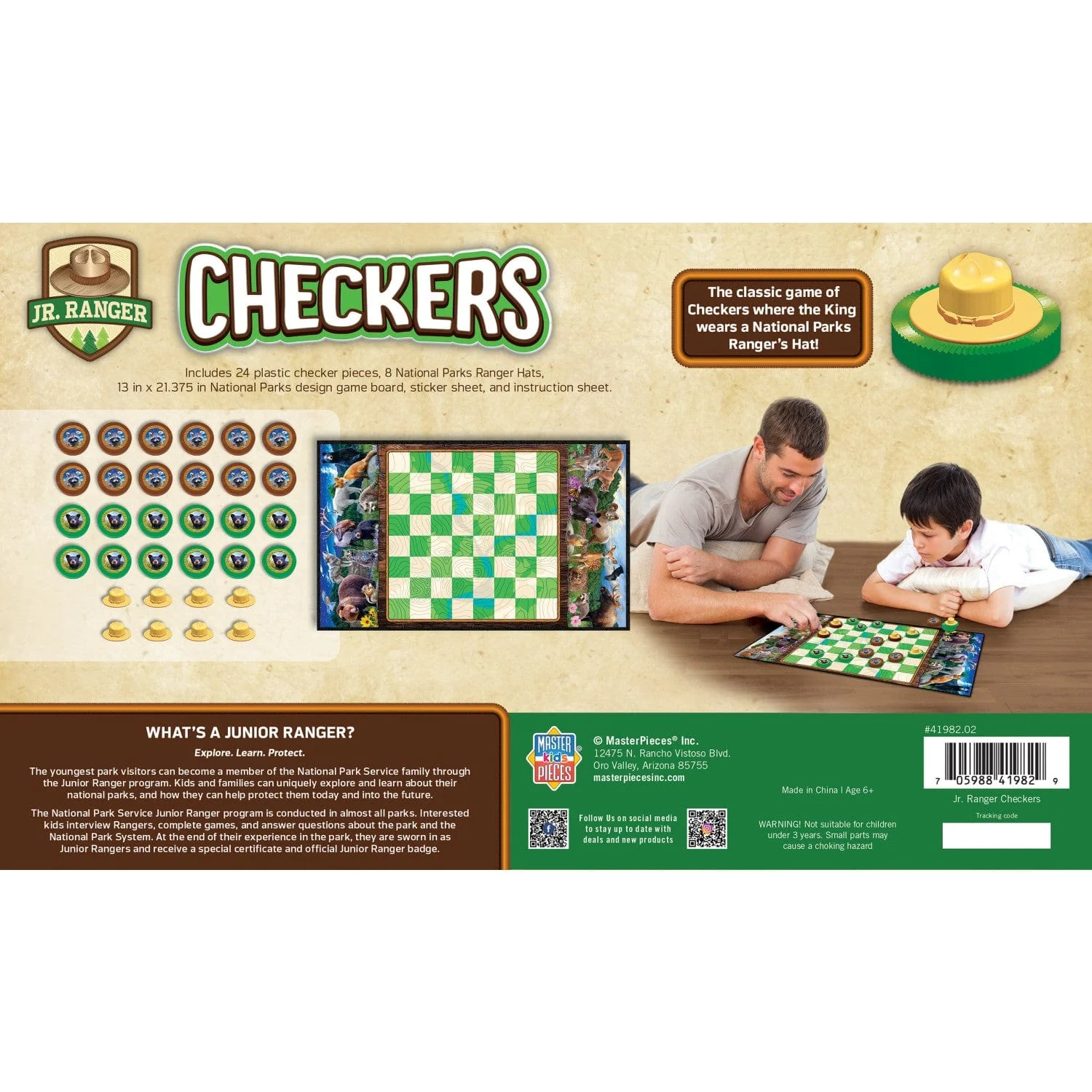 Jr. Ranger Checkers Board Game - Image 3