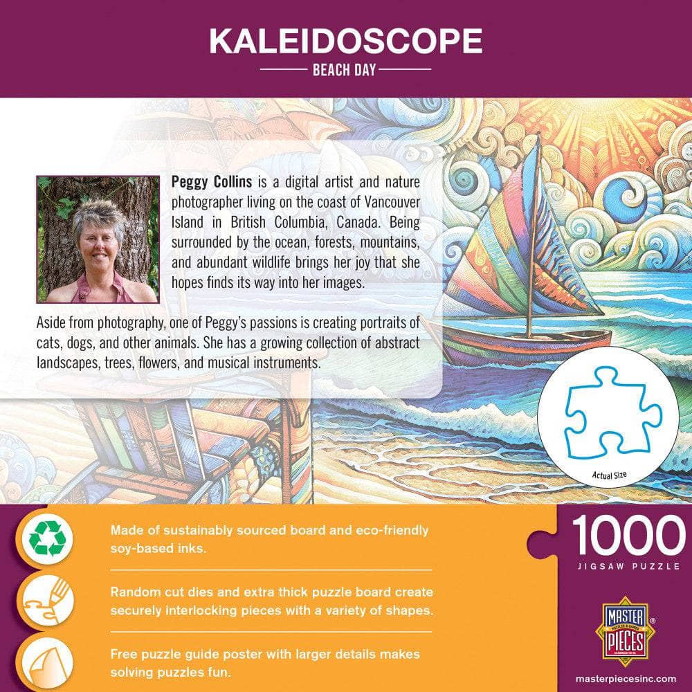 Kaleidoscope - Beach Day 1000 Piece Jigsaw Puzzle - Image 3