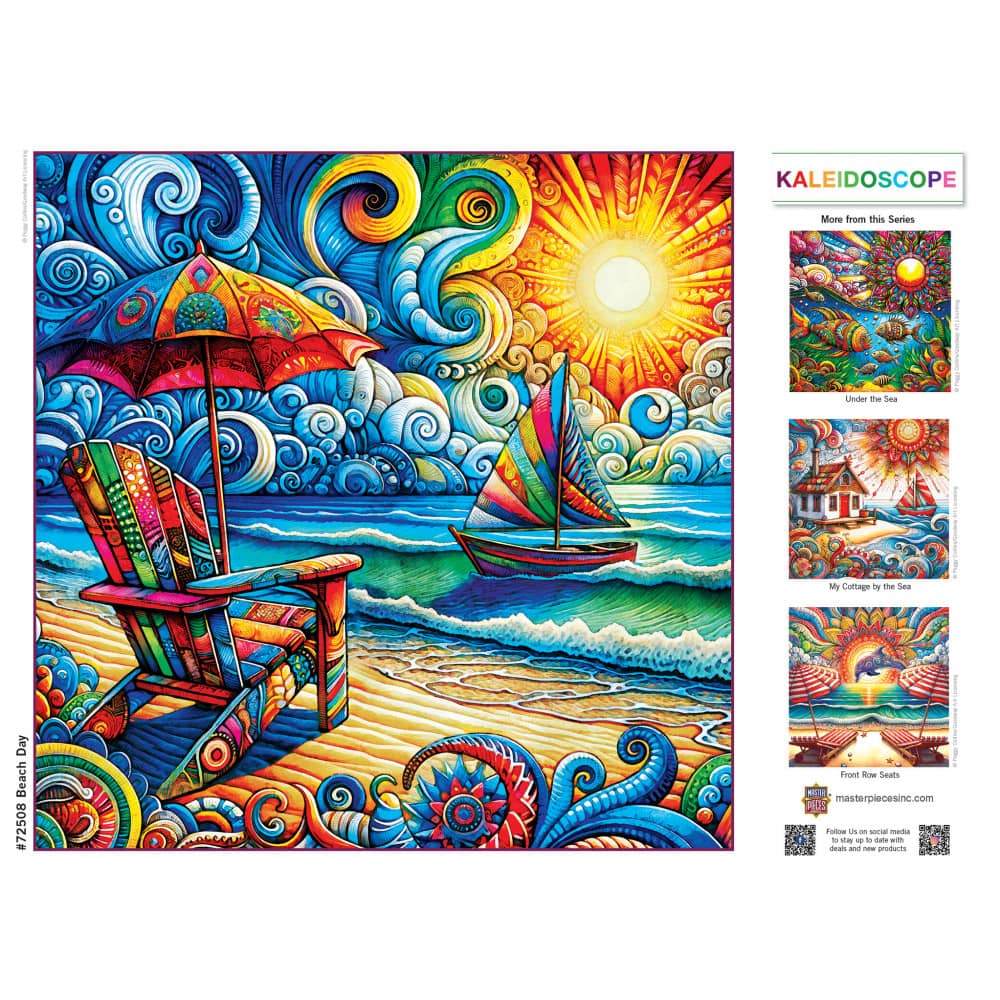 Kaleidoscope - Beach Day 1000 Piece Jigsaw Puzzle - Image 4