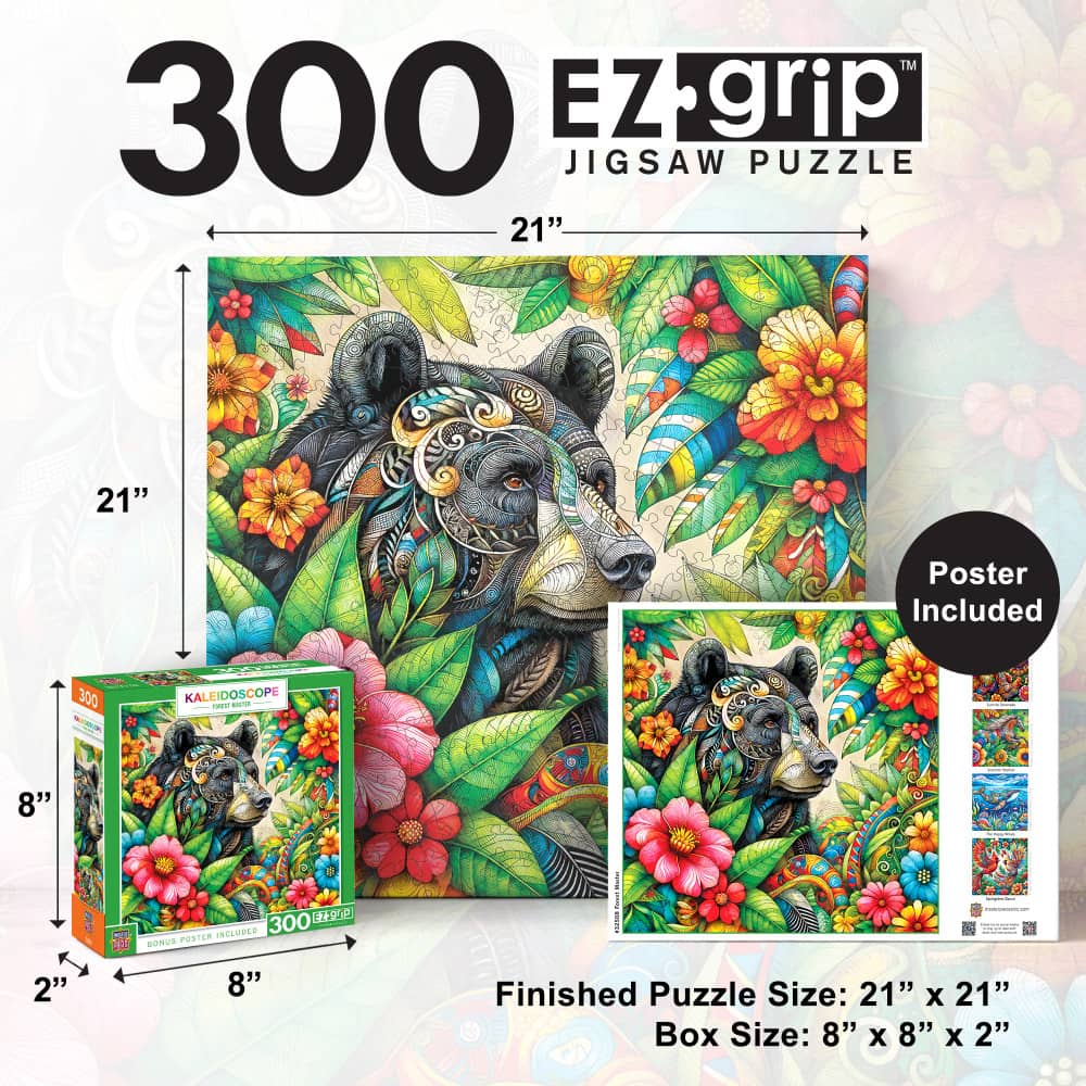 Kaleidoscope - Forest Master 300 Piece EZ Grip Jigsaw Puzzle - Image 5