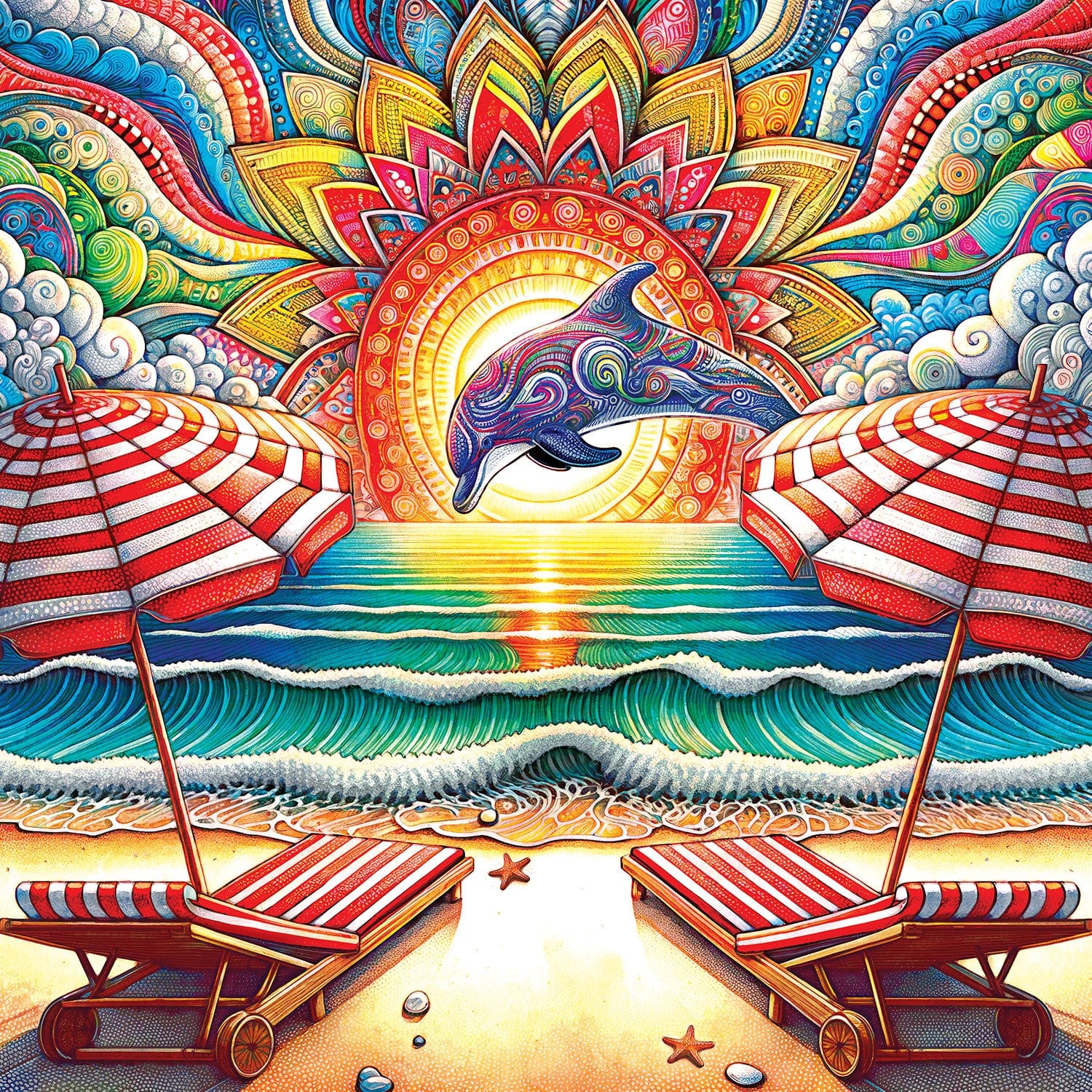 Kaleidoscope - Front Row Seats 1000 Piece Jigsaw Puzzle - Image 2