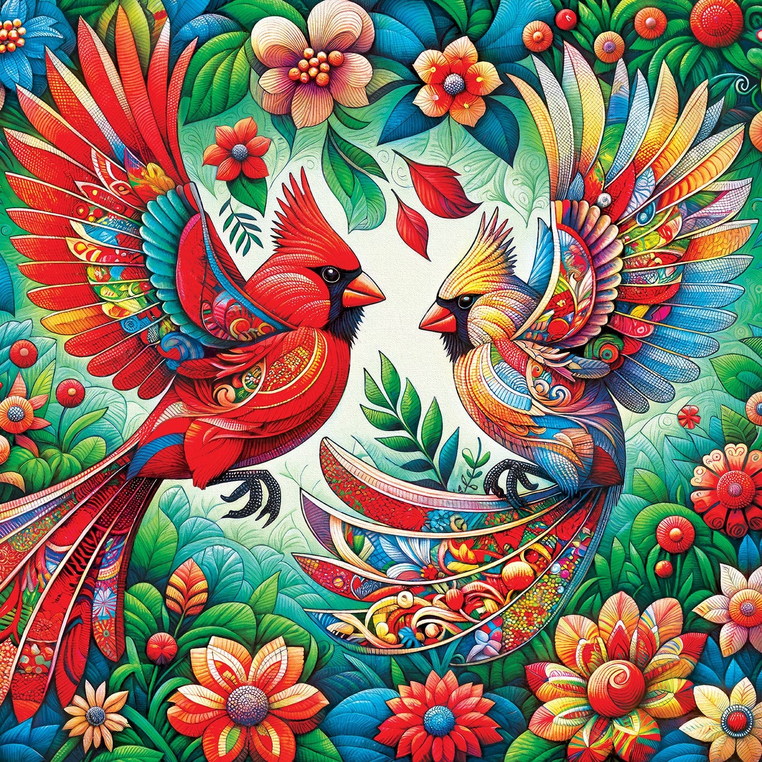 Kaleidoscope - Springtime Dance 300 Piece EZ Grip Jigsaw Puzzle - Image 2