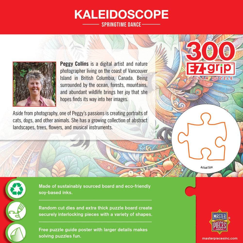 Kaleidoscope - Springtime Dance 300 Piece EZ Grip Jigsaw Puzzle - Image 3