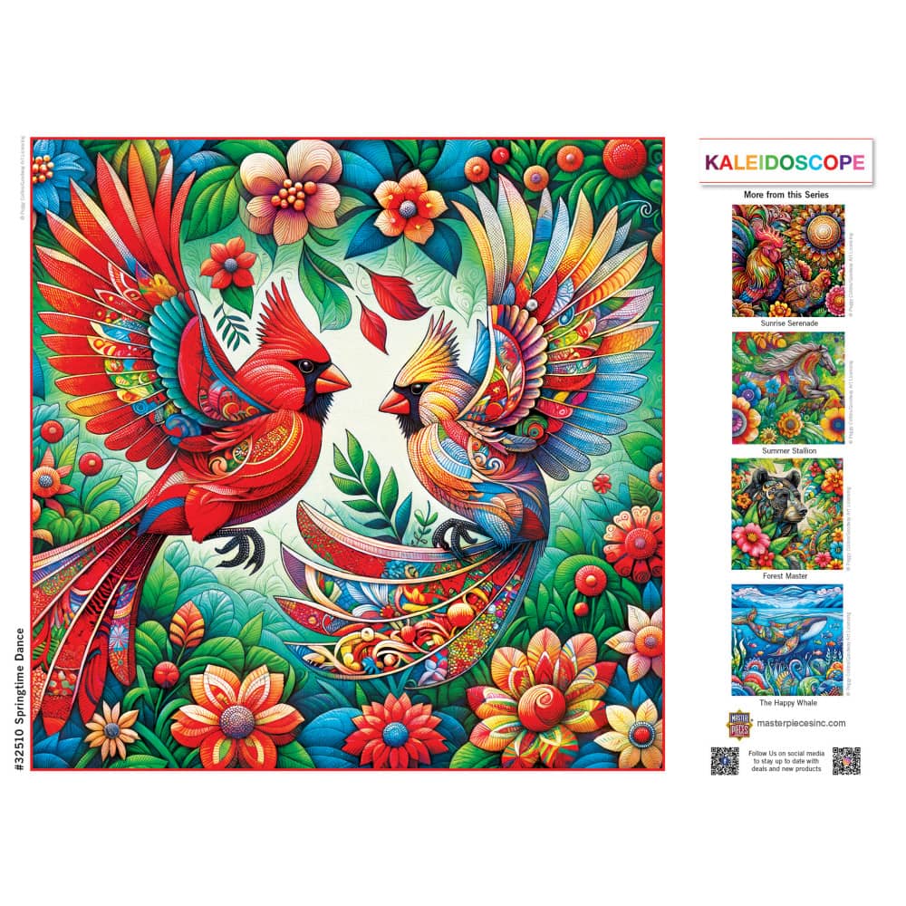 Kaleidoscope - Springtime Dance 300 Piece EZ Grip Jigsaw Puzzle - Image 4