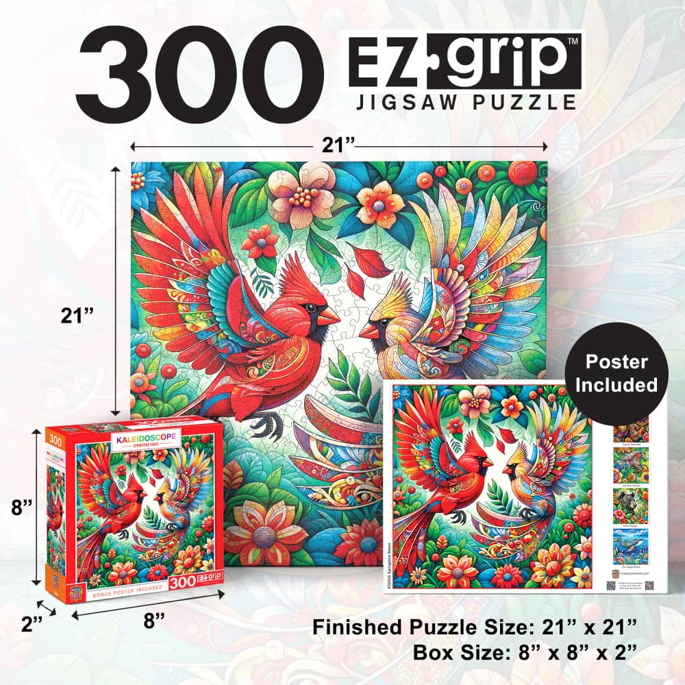 Kaleidoscope - Springtime Dance 300 Piece EZ Grip Jigsaw Puzzle - Image 5