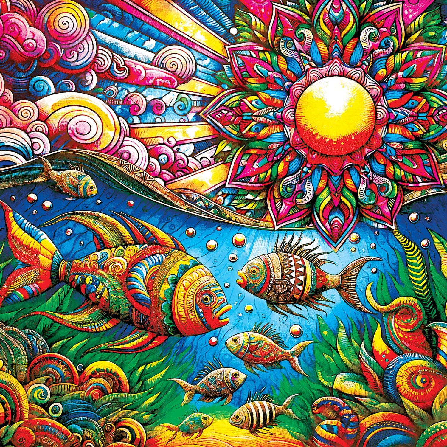 Kaleidoscope - Under The Sea 1000 Piece Jigsaw Puzzle - Image 2