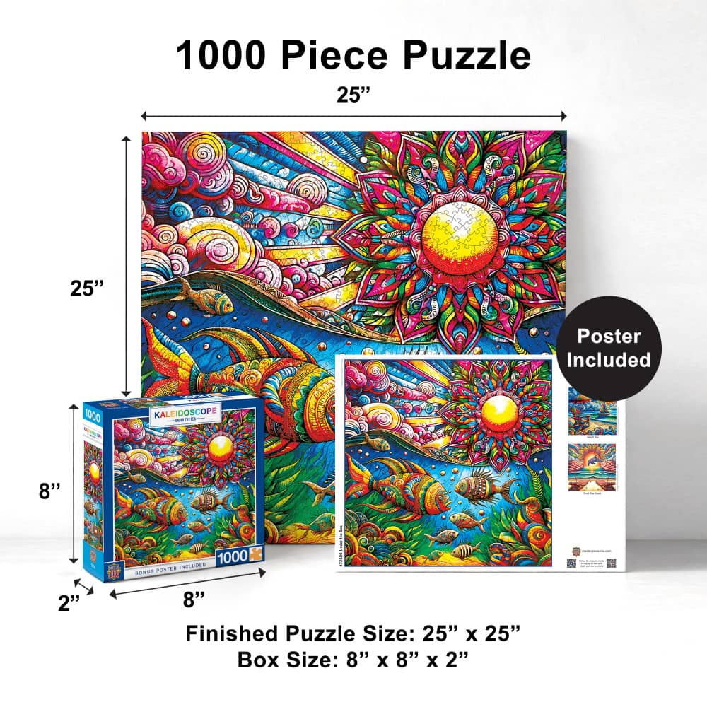 Kaleidoscope - Under The Sea 1000 Piece Jigsaw Puzzle - Image 5