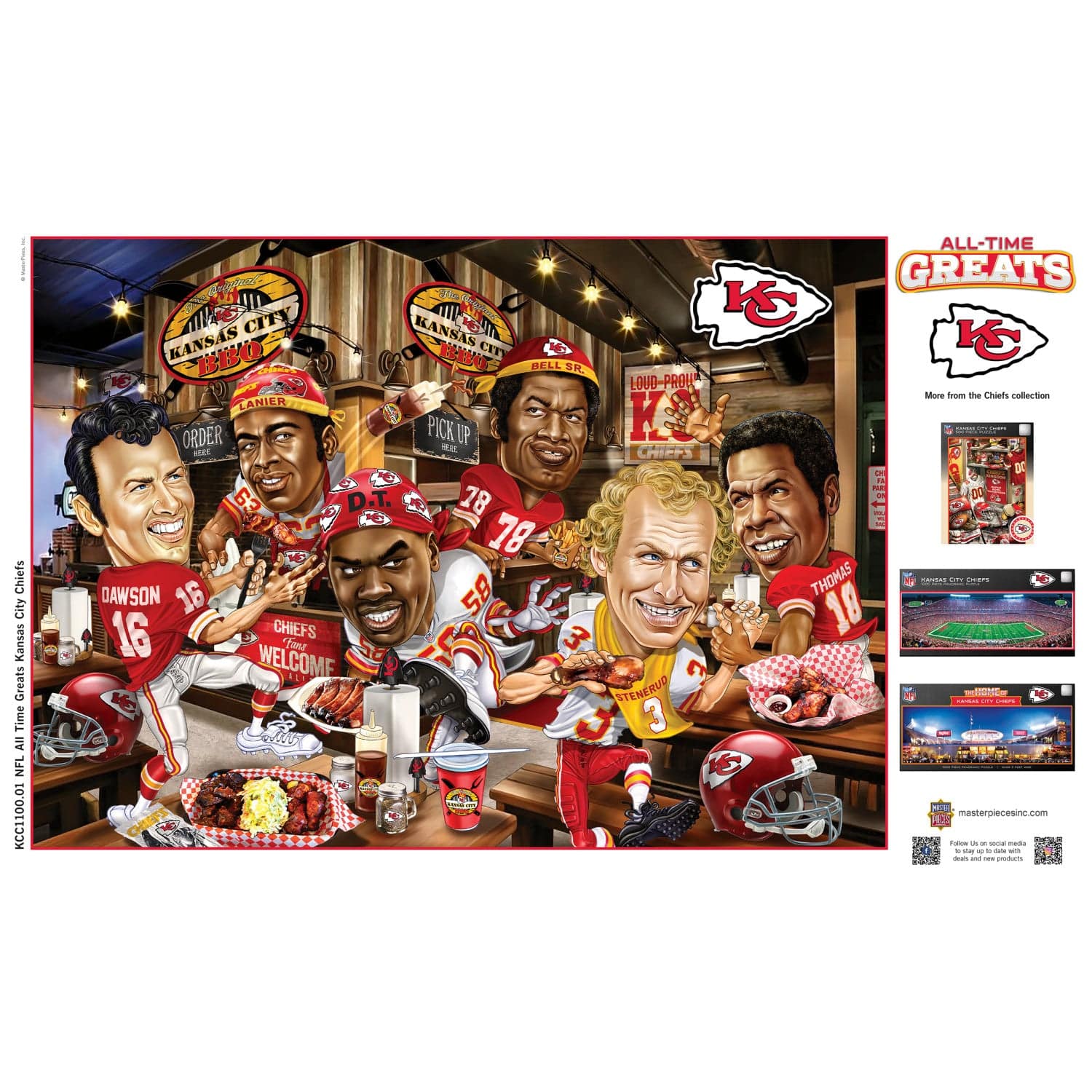 Kansas City Chiefs - All Time Greats 500 Piece Jigsaw Puzzle - Image 4