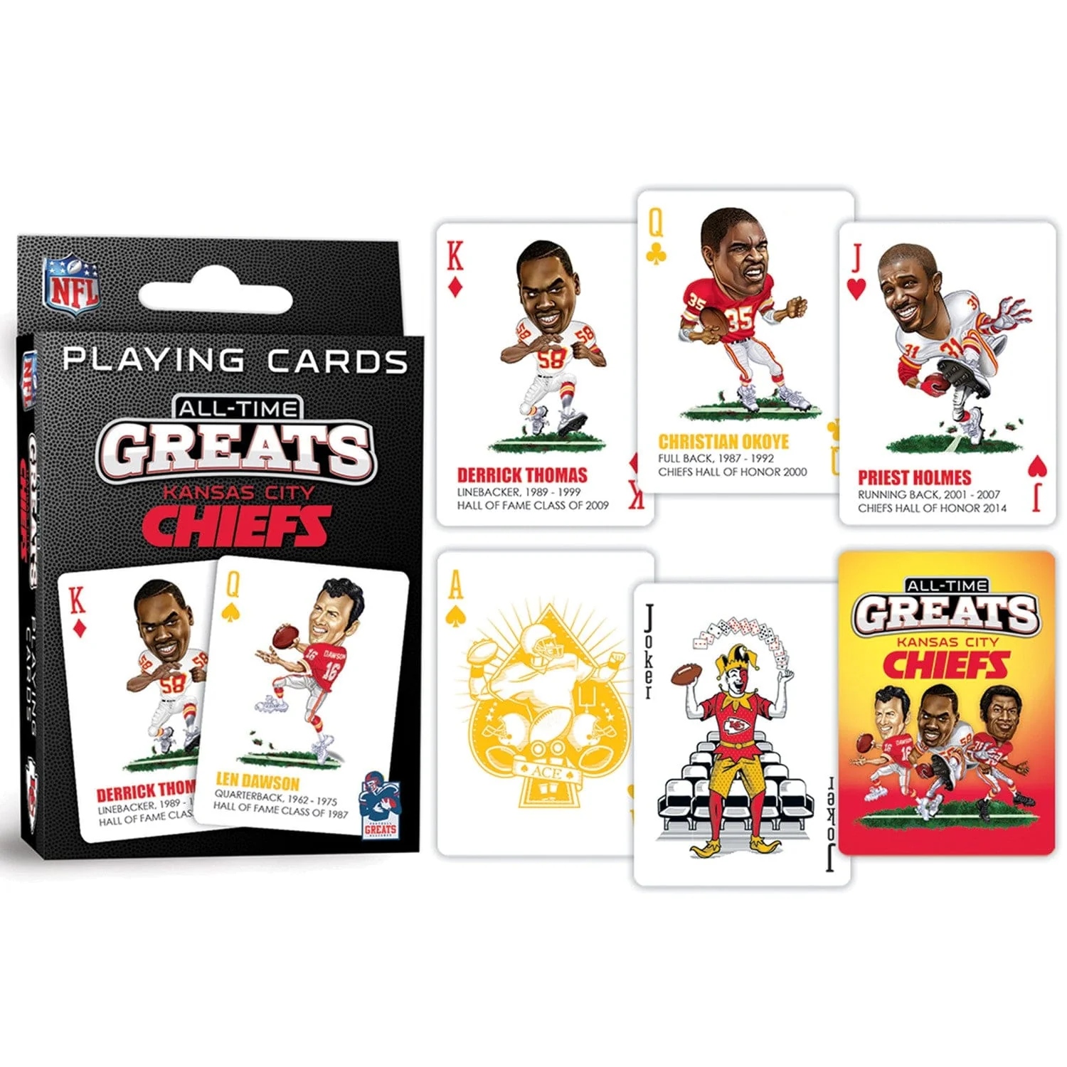 Kansas City Chiefs All-Time Greats Playing Cards - 54 Card Deck - Image 3