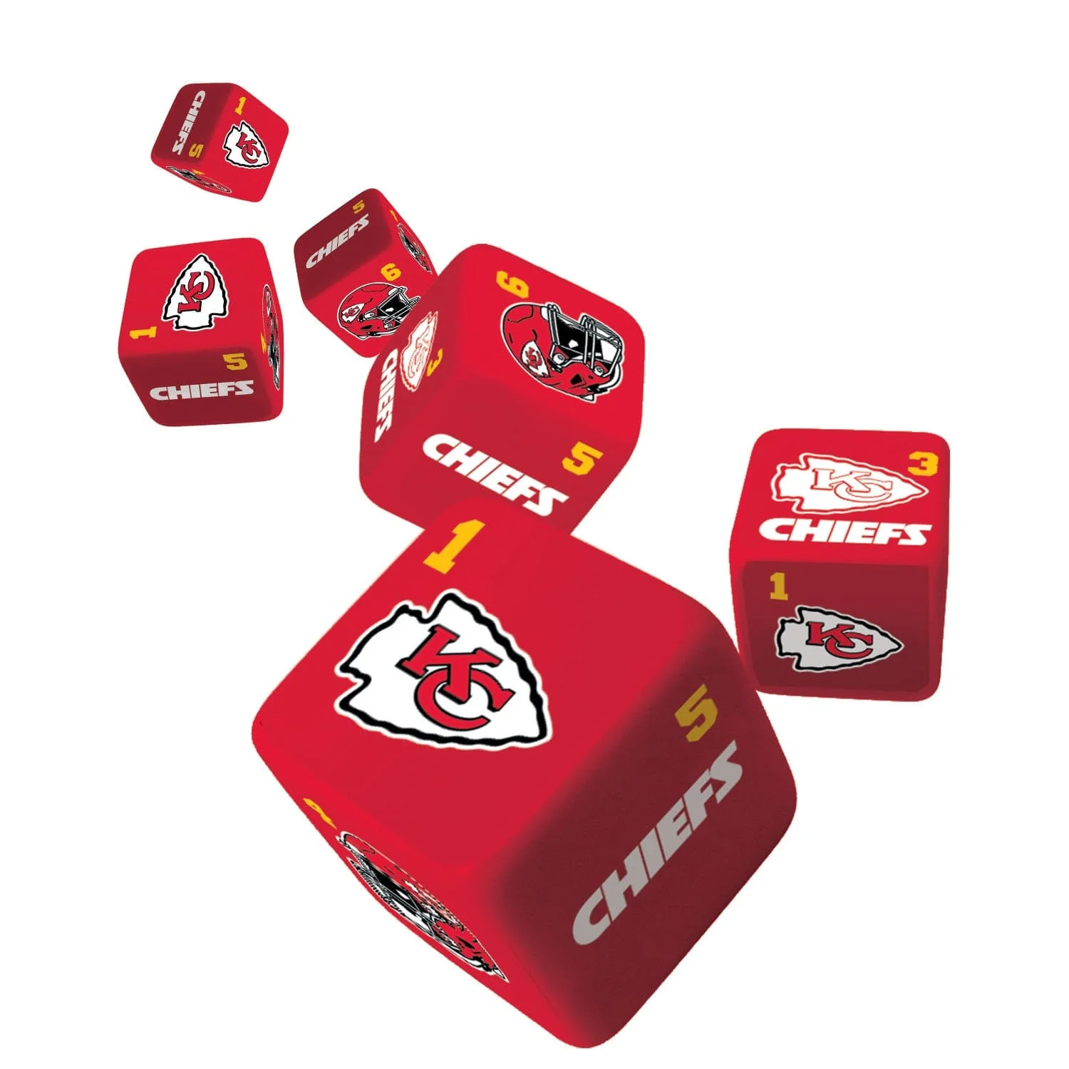 Kansas City Chiefs Dice Set - 19mm - Image 2