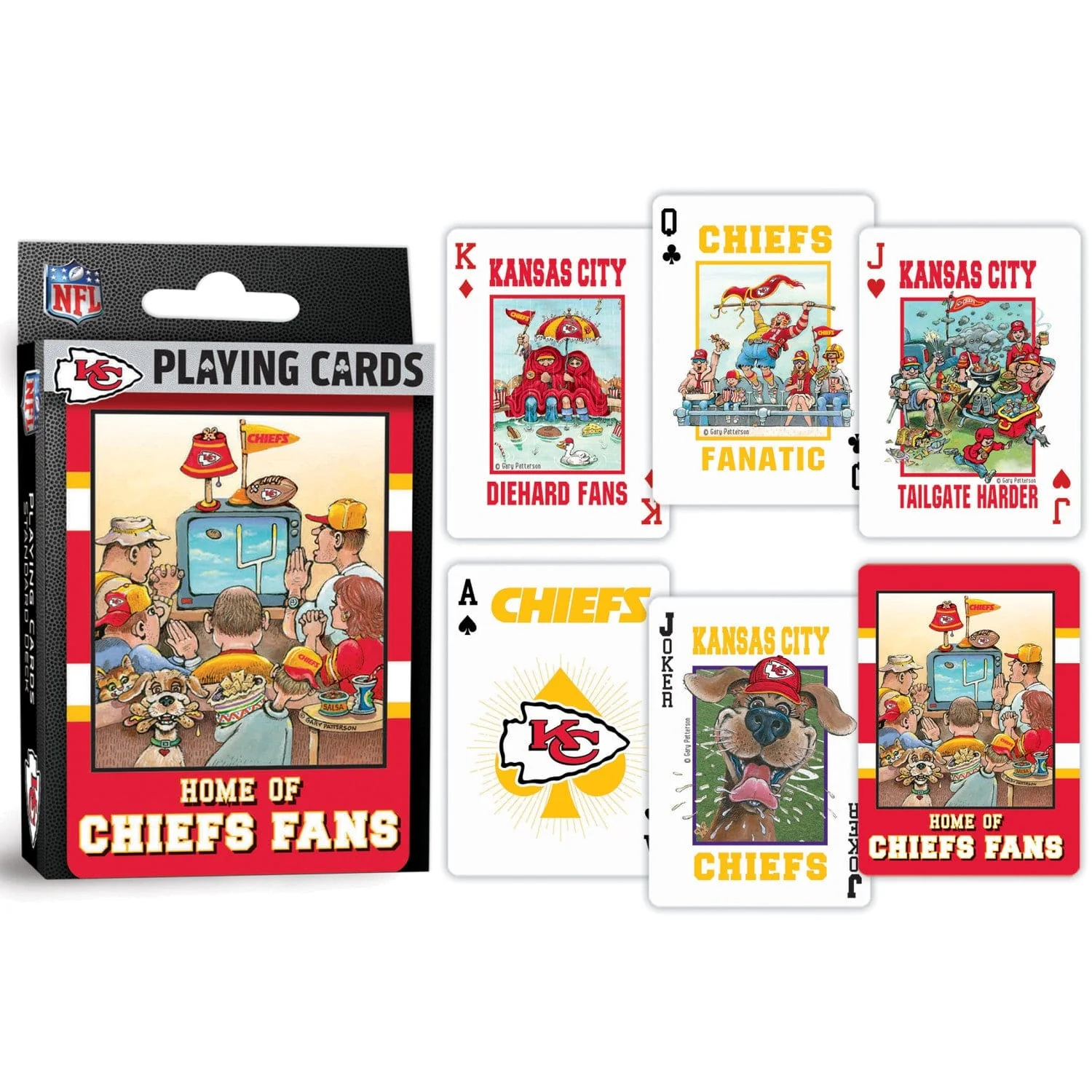 Kansas City Chiefs Fan Deck Playing Cards - 54 Card Deck - Image 3