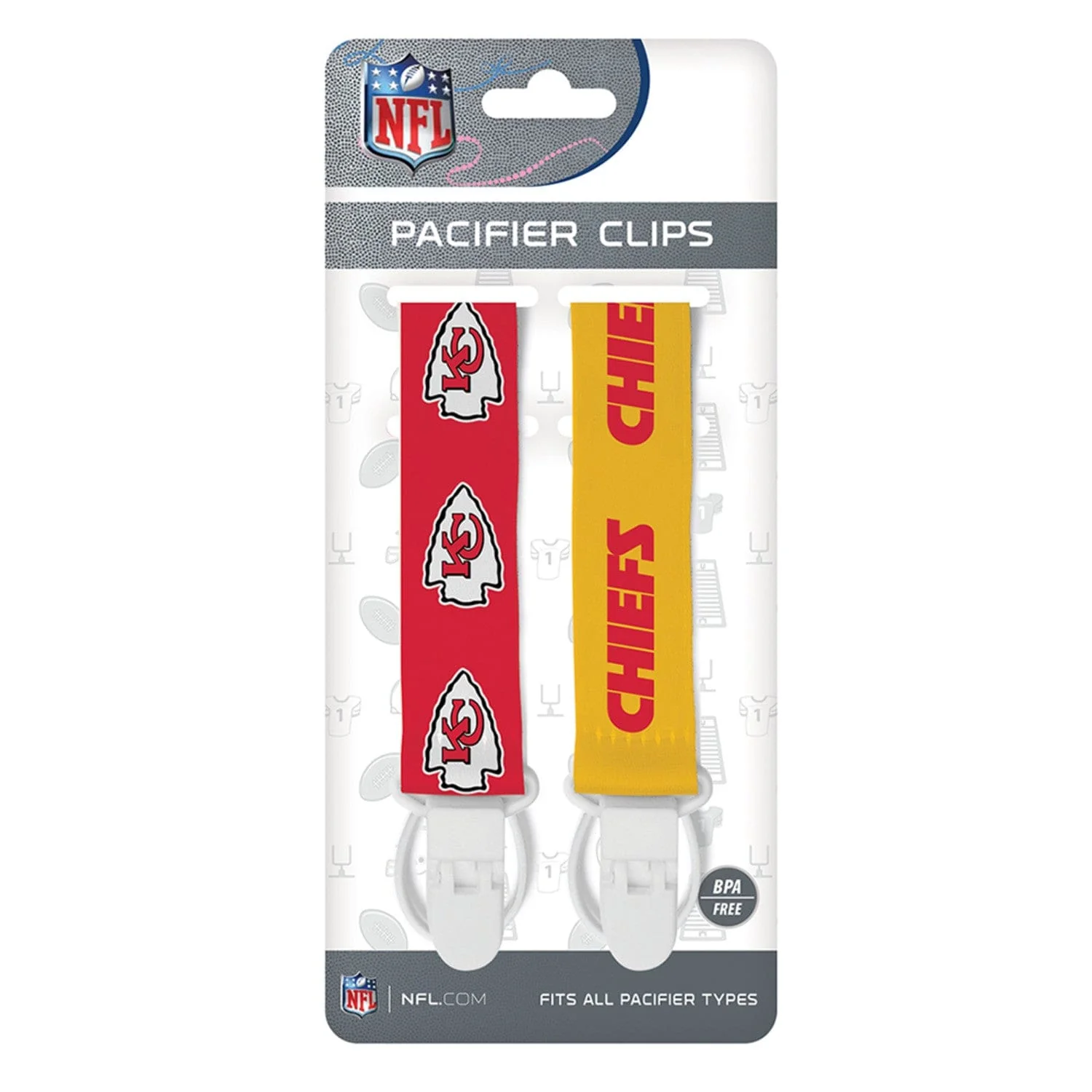 Kansas City Chiefs - Pacifier Clip 2-Pack - Image 2