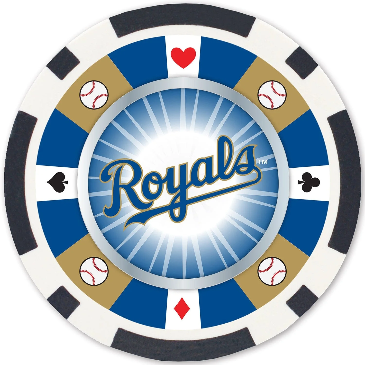 Kansas City Royals 100 Piece Poker Chips - Image 2